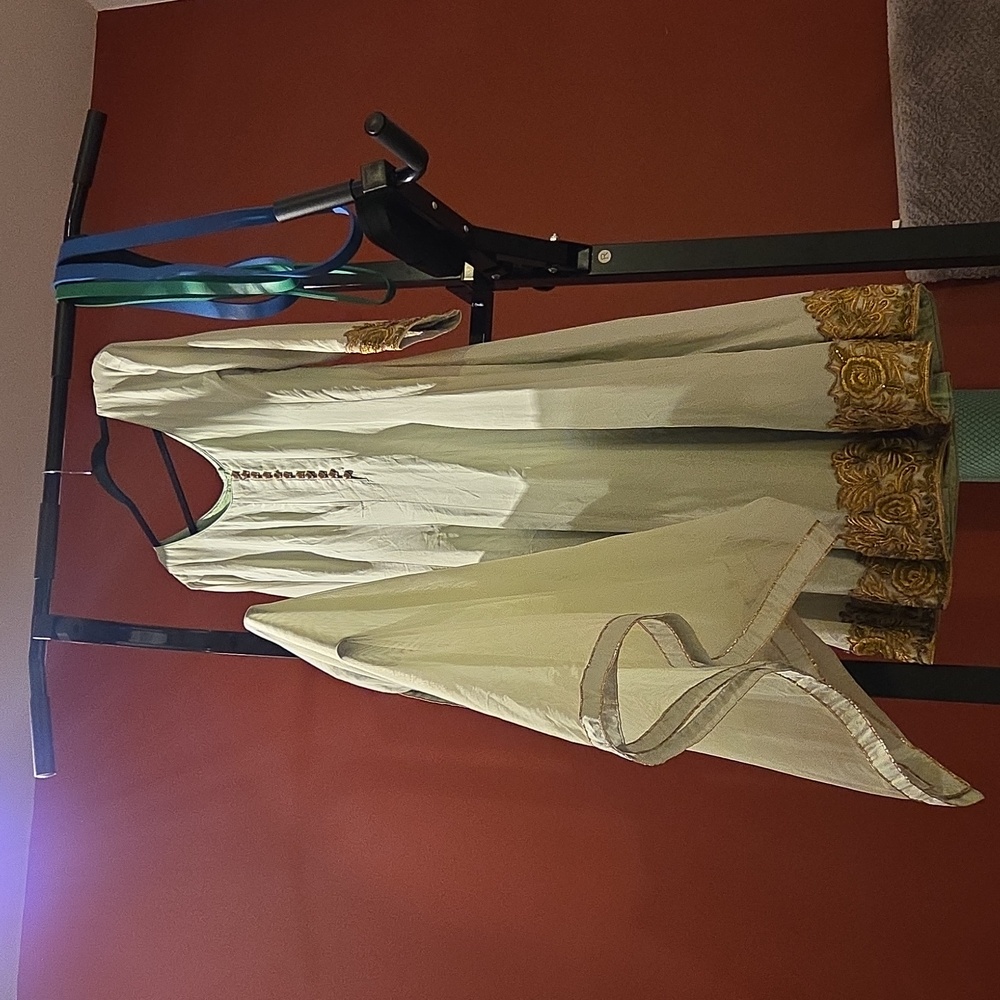 Green Anarkali With Dupatta
